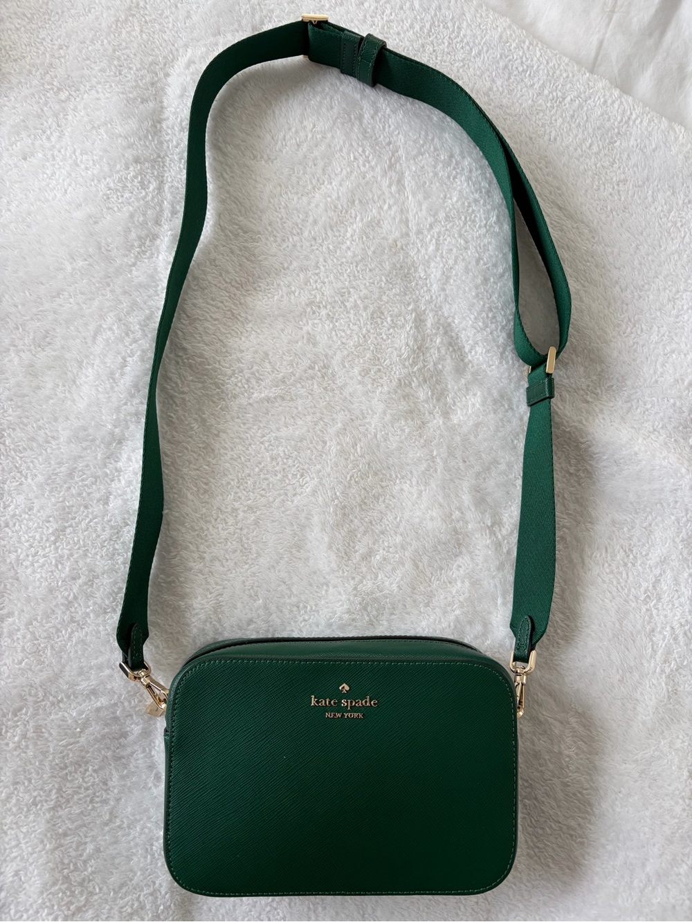 kate spade Green Leather Crossbody Bag with Gold Hardware - Picture 3 of 5